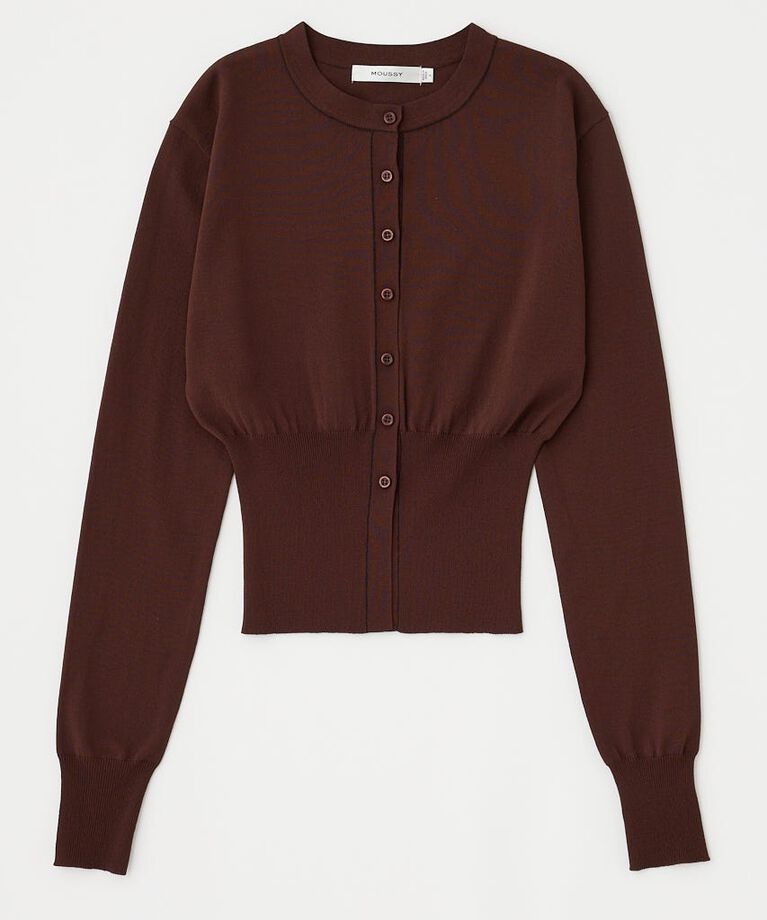 MOUSSY「COLOR STITCH カーディガン」|カーディガン|BRN