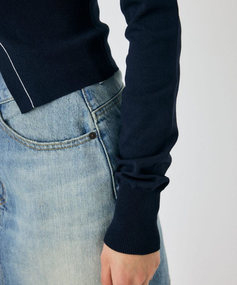 MOUSSY「COLOR STITCH カーディガン」|カーディガン|