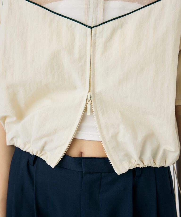 MOUSSY「PIPING HALF SLEEVE トラックジャケット」|その他|