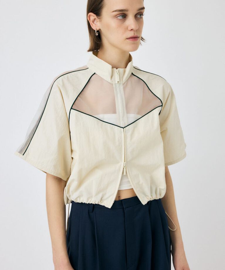 MOUSSY「PIPING HALF SLEEVE トラックジャケット」|その他|