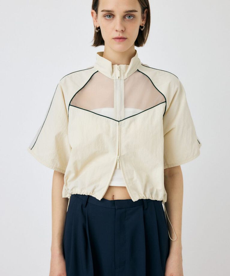 MOUSSY「PIPING HALF SLEEVE トラックジャケット」|その他|