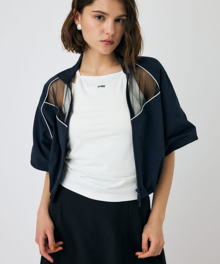 MOUSSY「PIPING HALF SLEEVE トラックジャケット」|その他|