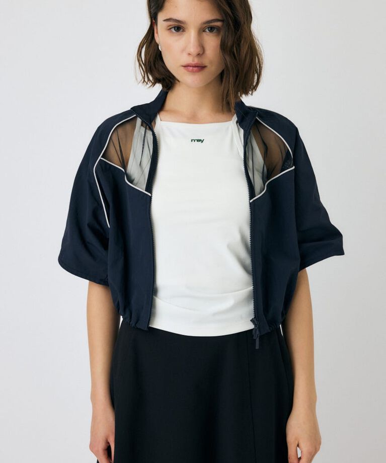 MOUSSY「PIPING HALF SLEEVE トラックジャケット」|その他|