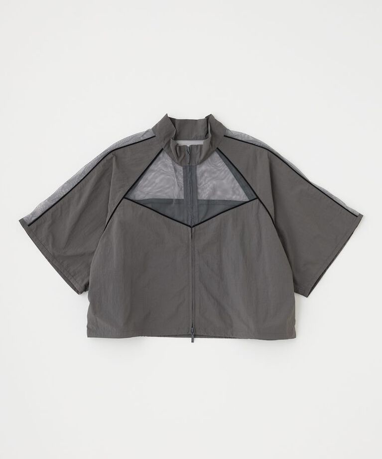MOUSSY「PIPING HALF SLEEVE トラックジャケット」|その他|GRY