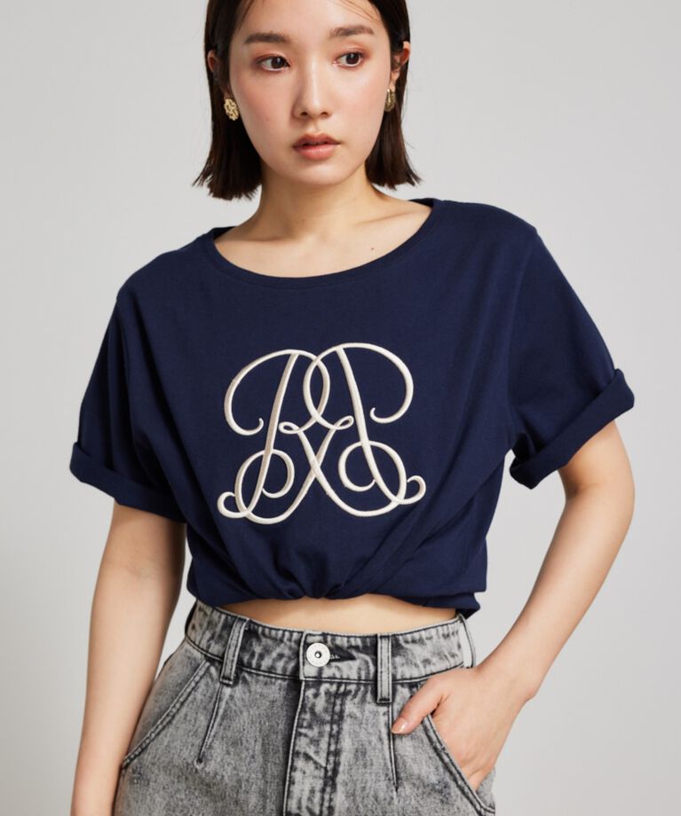 rienda「WRR Tシャツ」|Tシャツ・カットソー|NVY