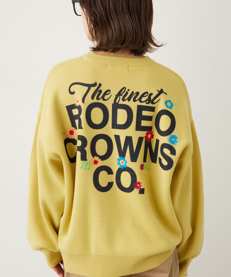 RODEO CROWNS「ブーケロゴ ニット トップス」|ニット・セーター|L/YEL1