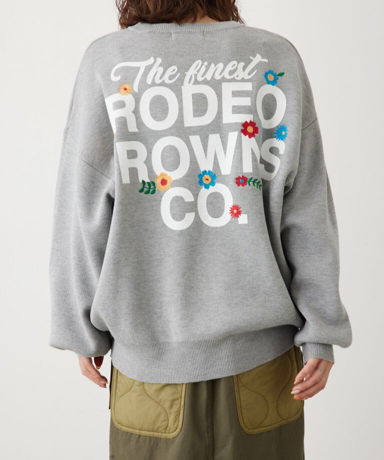 RODEO CROWNS「ブーケロゴ ニット トップス」|ニット・セーター|T.GRY