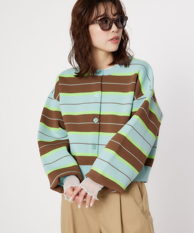 RODEO CROWNS「A-LIGHT KNIT アソートカーディガン」|カーディガン|柄MINT5