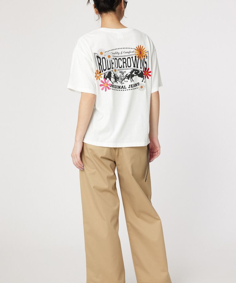 RODEO CROWNS「Flower Bloom Logo Tシャツ」|Tシャツ・カットソー|
