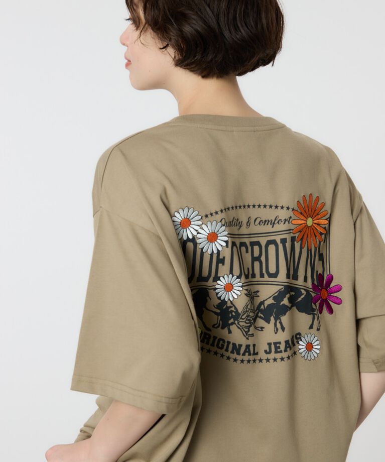 RODEO CROWNS「Flower Bloom Logo Tシャツ」|Tシャツ・カットソー|