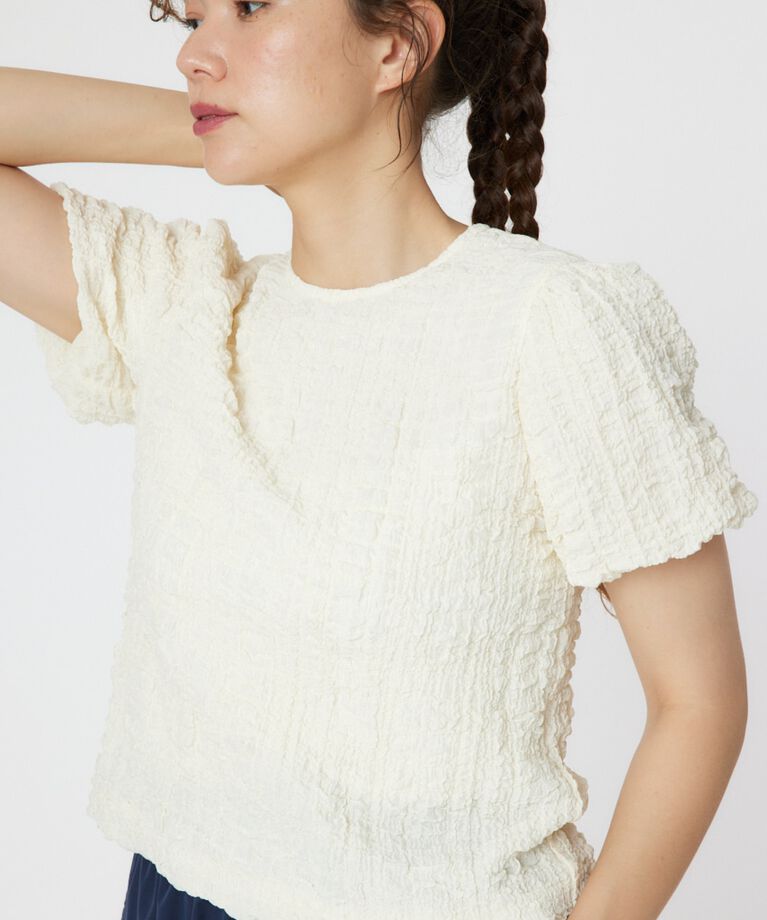 RODEO CROWNS「ワッシャーボリュームトップス」|シャツ・ブラウス|WHT
