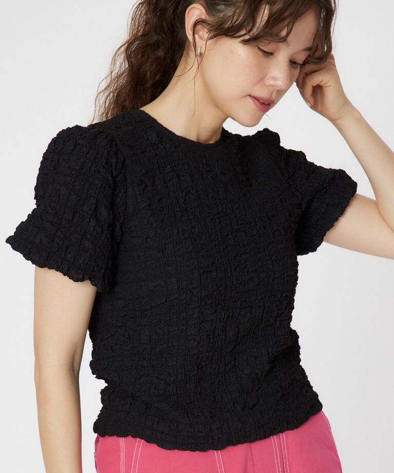 RODEO CROWNS「ワッシャーボリュームトップス」|シャツ・ブラウス|BLK