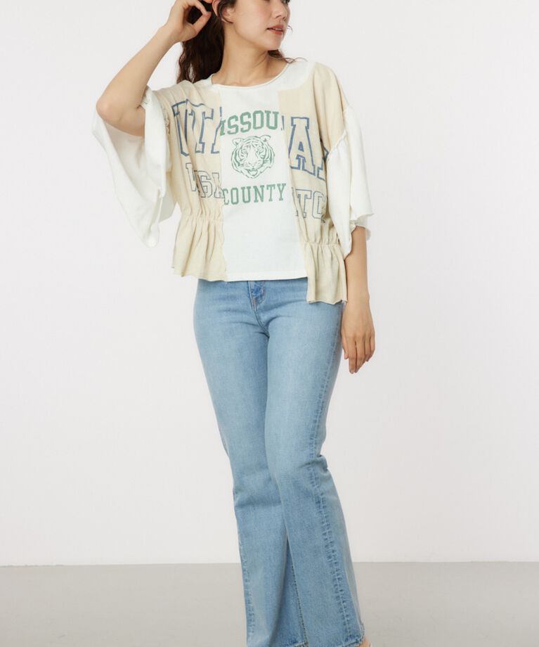 RODEO CROWNS「ドッキングカレッジトップス」|Tシャツ・カットソー|