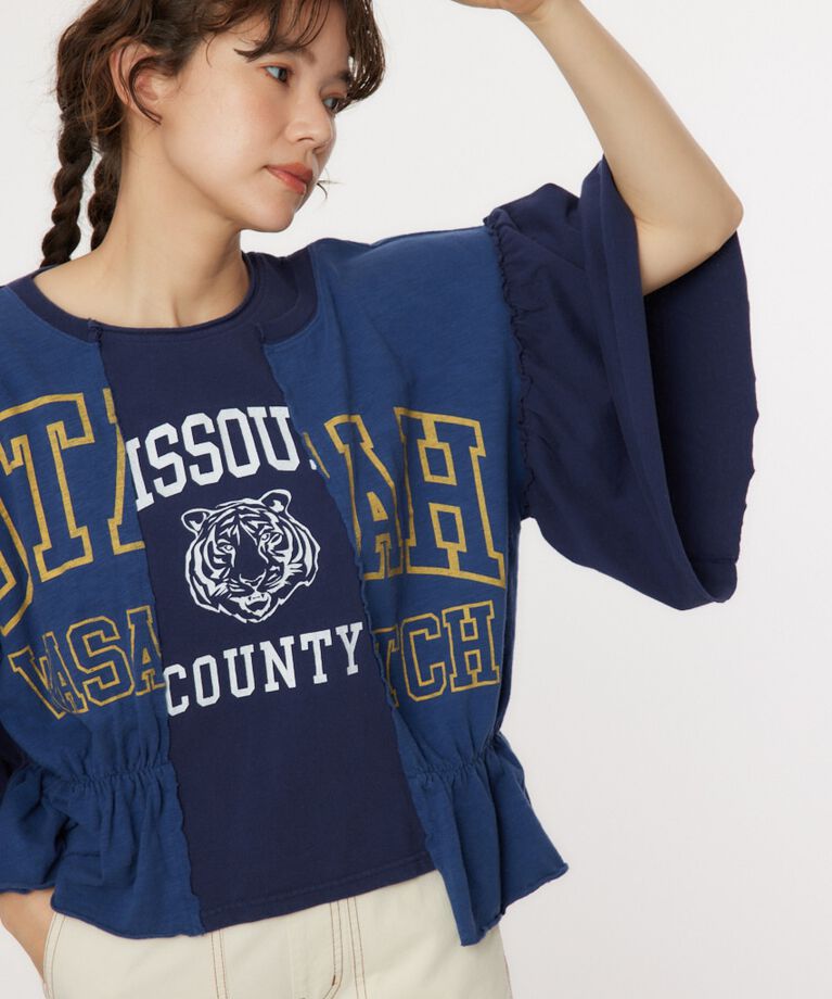 RODEO CROWNS「ドッキングカレッジトップス」|Tシャツ・カットソー|
