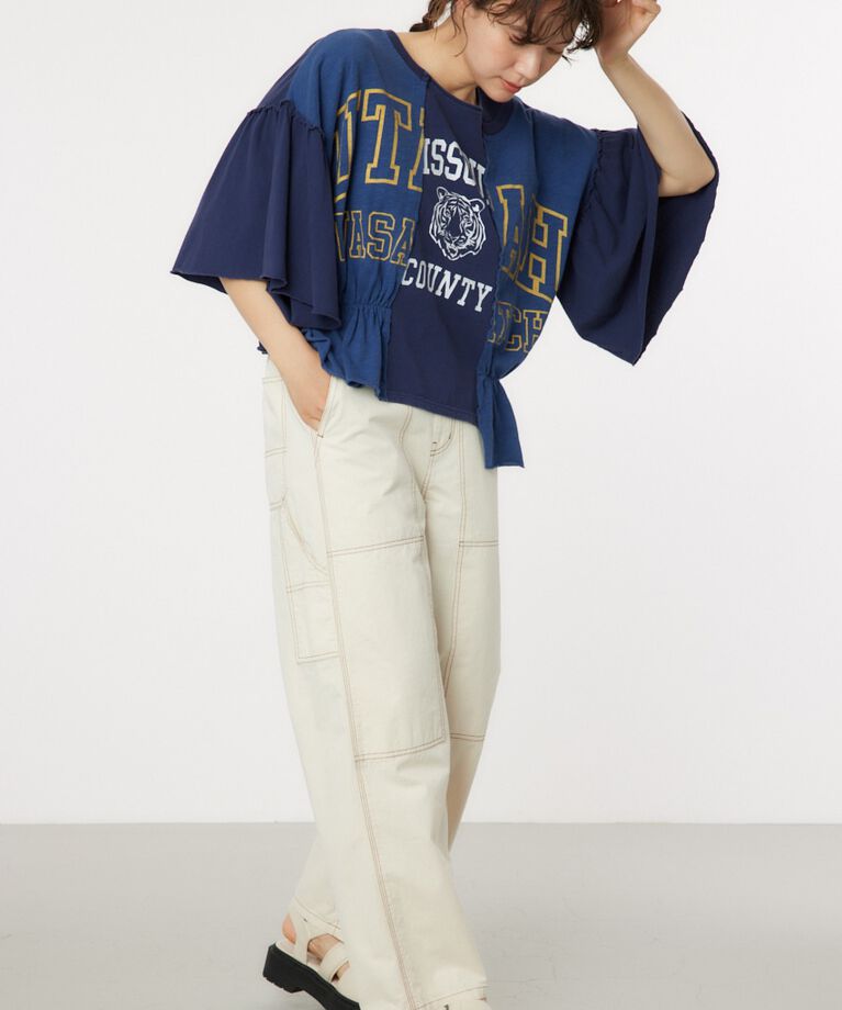 RODEO CROWNS「ドッキングカレッジトップス」|Tシャツ・カットソー|