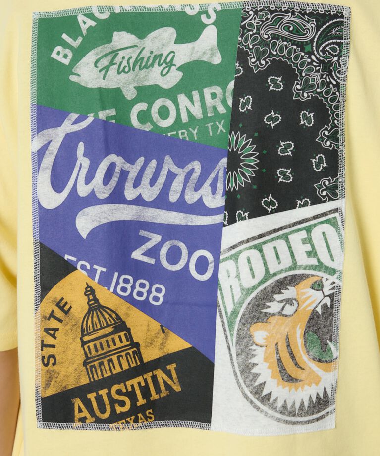RODEO CROWNS「バックパッチワークイラストTシャツ」|Tシャツ・カットソー|