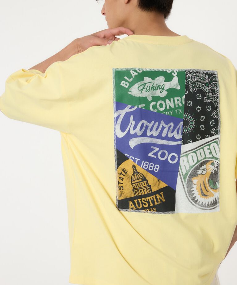 RODEO CROWNS「バックパッチワークイラストTシャツ」|Tシャツ・カットソー|