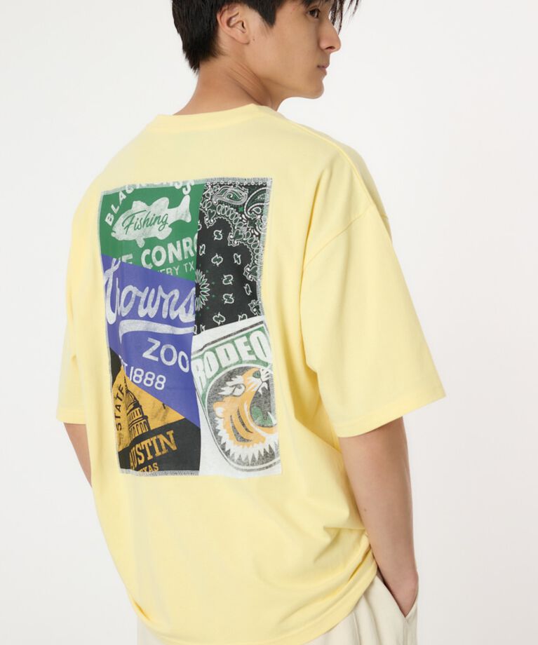 RODEO CROWNS「バックパッチワークイラストTシャツ」|Tシャツ・カットソー|