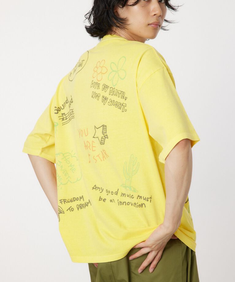 RODEO CROWNS「FREEHAND Tシャツ」|Tシャツ・カットソー|YEL
