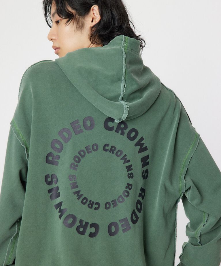 RODEO CROWNS「ピグメントジップパーカー」|パーカー|