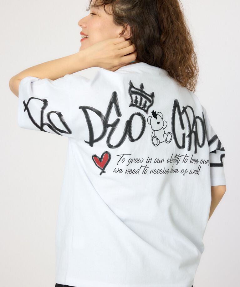 RODEO CROWNS「BRIDGE BEAR LOGO Tシャツ」|Tシャツ・カットソー|WHT