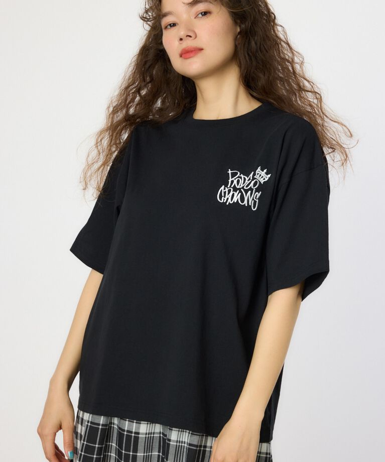 RODEO CROWNS「BRIDGE BEAR LOGO Tシャツ」|Tシャツ・カットソー|BLK