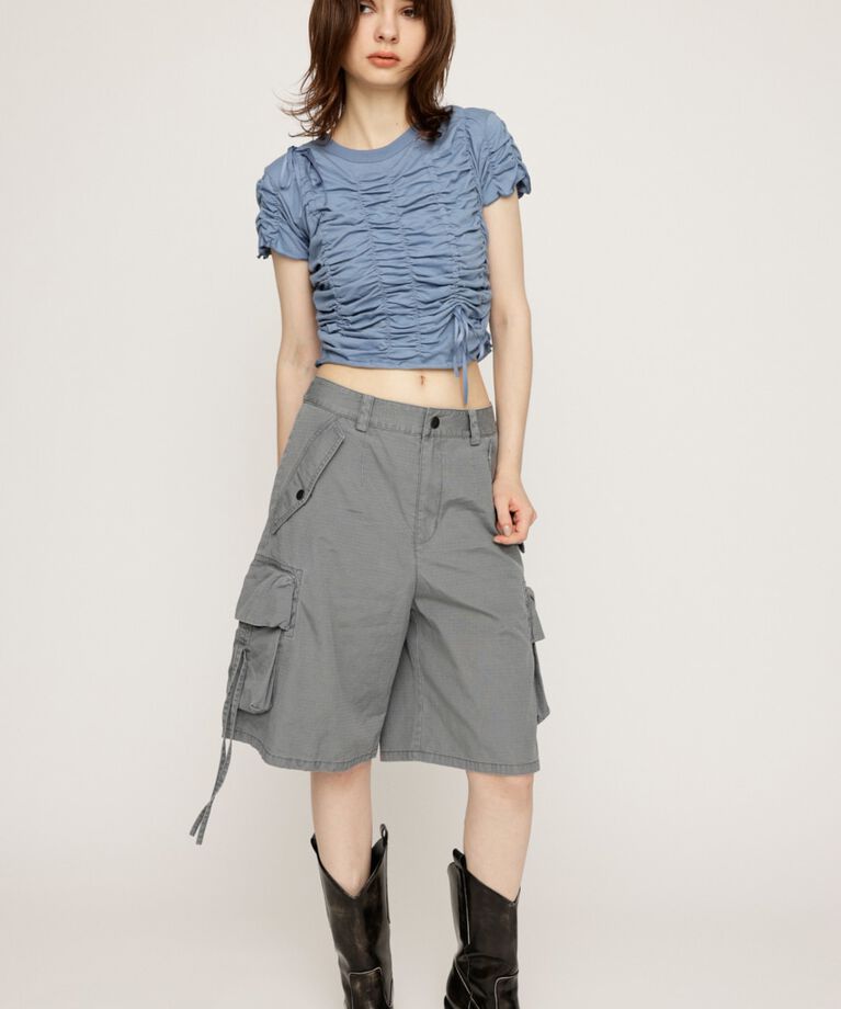 SLY「POCKET WIDE HALF パンツ」|その他|GRY