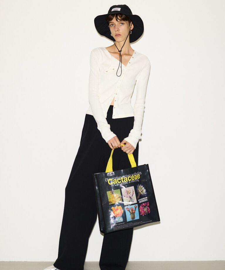 SLY「SLANT BUTTON L／S トップス」|Tシャツ・カットソー|