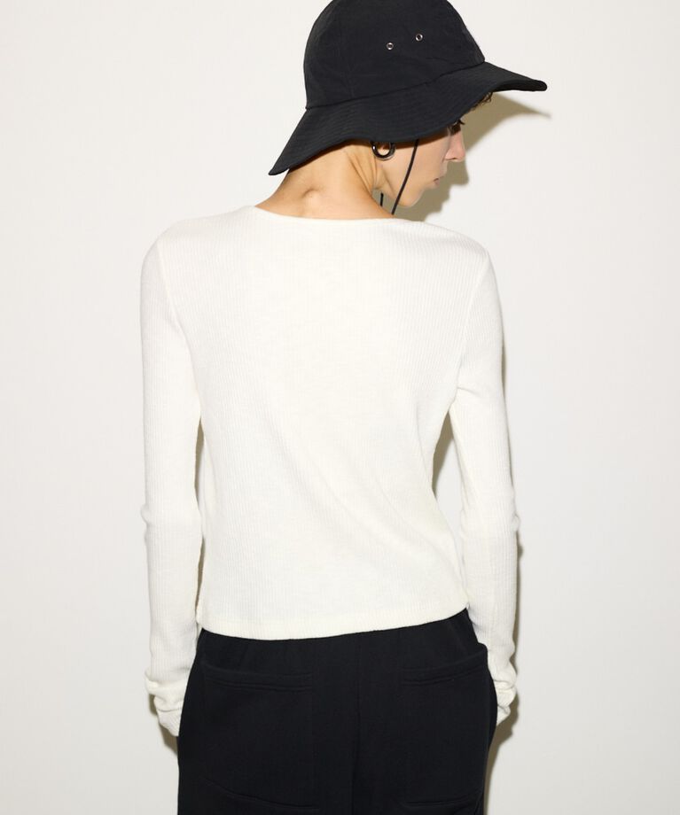 SLY「SLANT BUTTON L／S トップス」|Tシャツ・カットソー|
