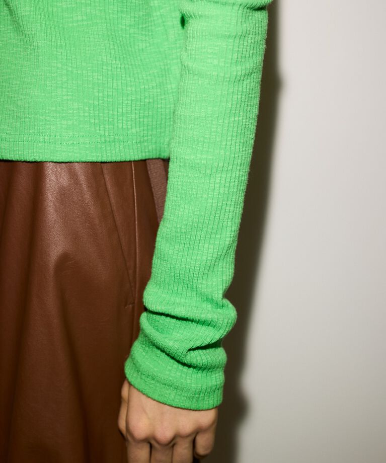 SLY「SLANT BUTTON L／S トップス」|Tシャツ・カットソー|