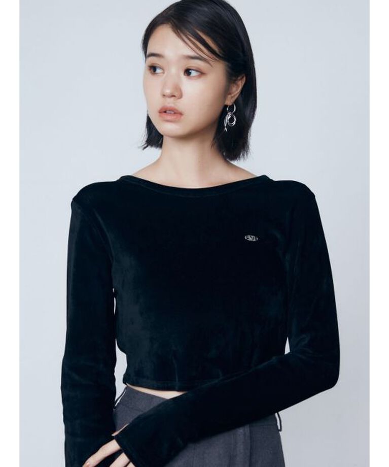 EMODA「シアーベロアプレートトップ」|Tシャツ・カットソー|