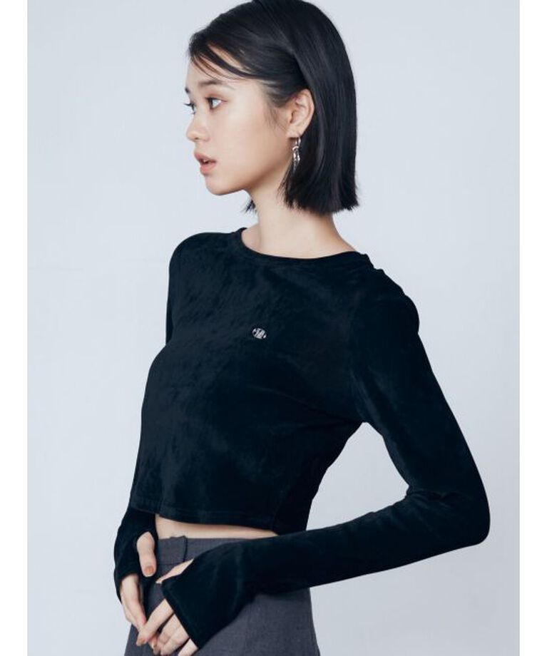 EMODA「シアーベロアプレートトップ」|Tシャツ・カットソー|
