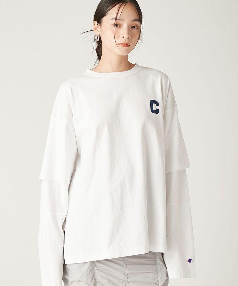 FRAY I.D「【Champion】レイヤードロンＴ」|Tシャツ・カットソー|