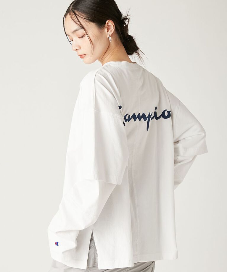 FRAY I.D「【Champion】レイヤードロンＴ」|Tシャツ・カットソー|
