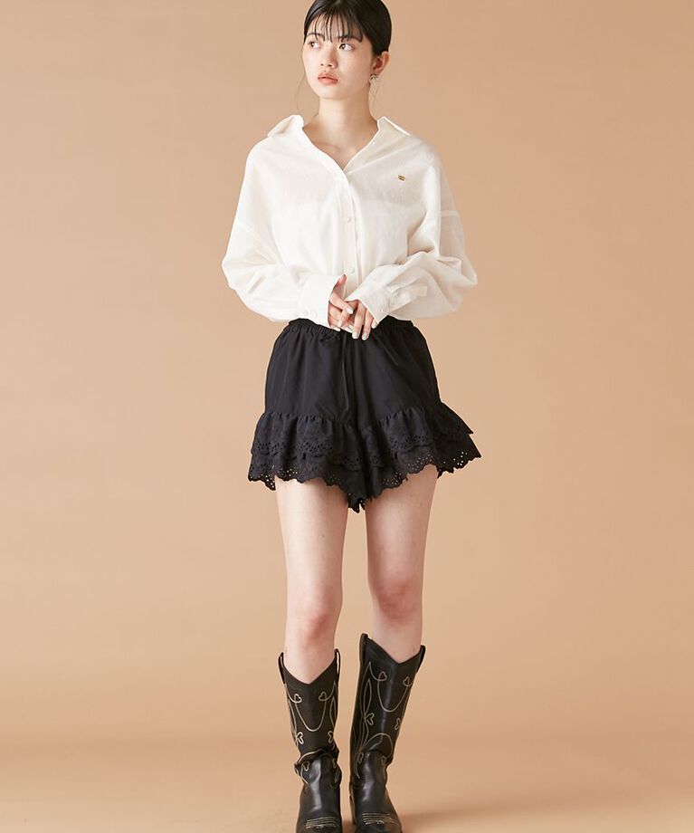 LILY BROWN Lingerie「【LILY BROWN Lingerie】レーシーショートパンツ」|その他|