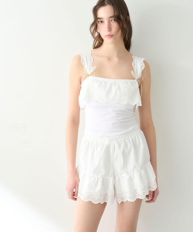 LILY BROWN Lingerie「【LILY BROWN Lingerie】レーシーショートパンツ」|その他|