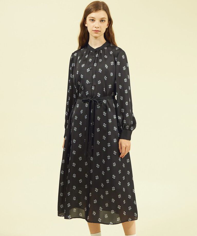 MACKINTOSH PHILOSOPHY「クロッカスプリントワンピース」|ワンピース|ブラック