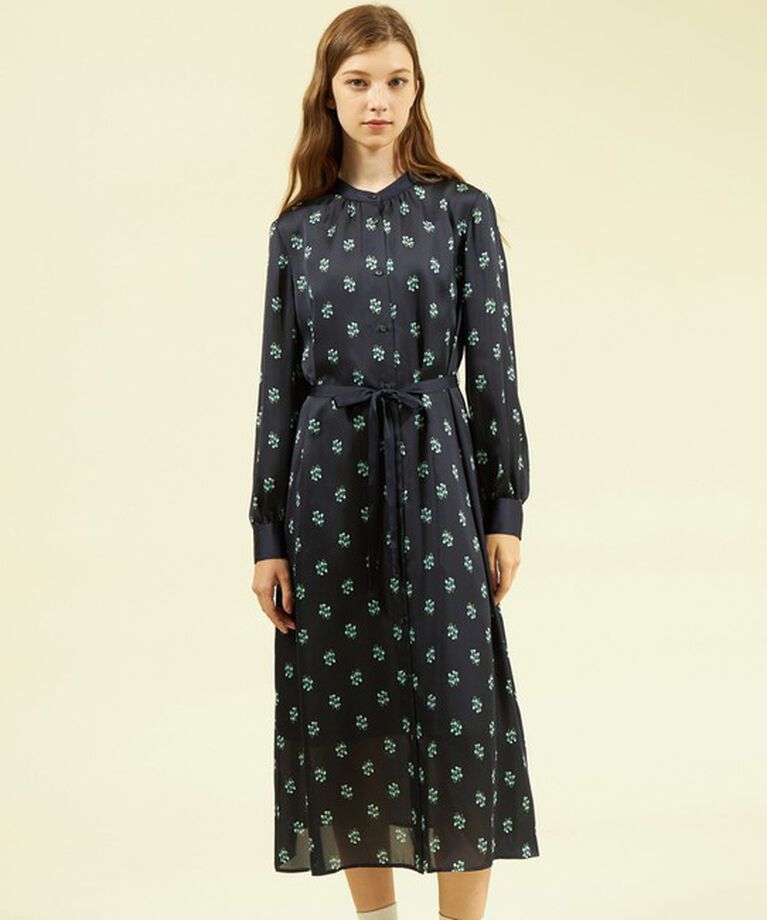 MACKINTOSH PHILOSOPHY「クロッカスプリントワンピース」|ワンピース|ネイビー