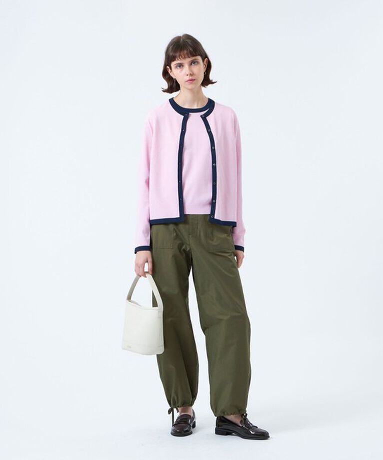 MACKINTOSH PHILOSOPHY「バイカラートリムクルーネックカーディガン」|ニット・セーター|