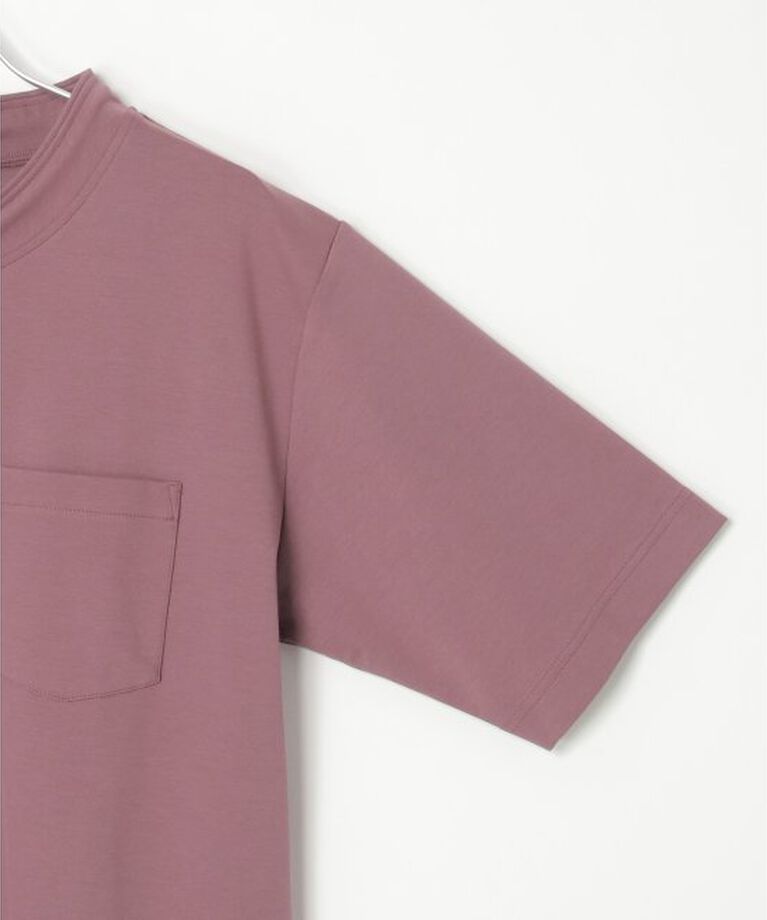 ikka「冷感ルーイカラー5分袖ポケT」|Tシャツ・カットソー|