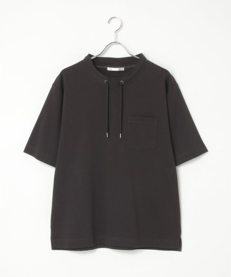 ikka「冷感ルーイカラー5分袖ポケT」|Tシャツ・カットソー|