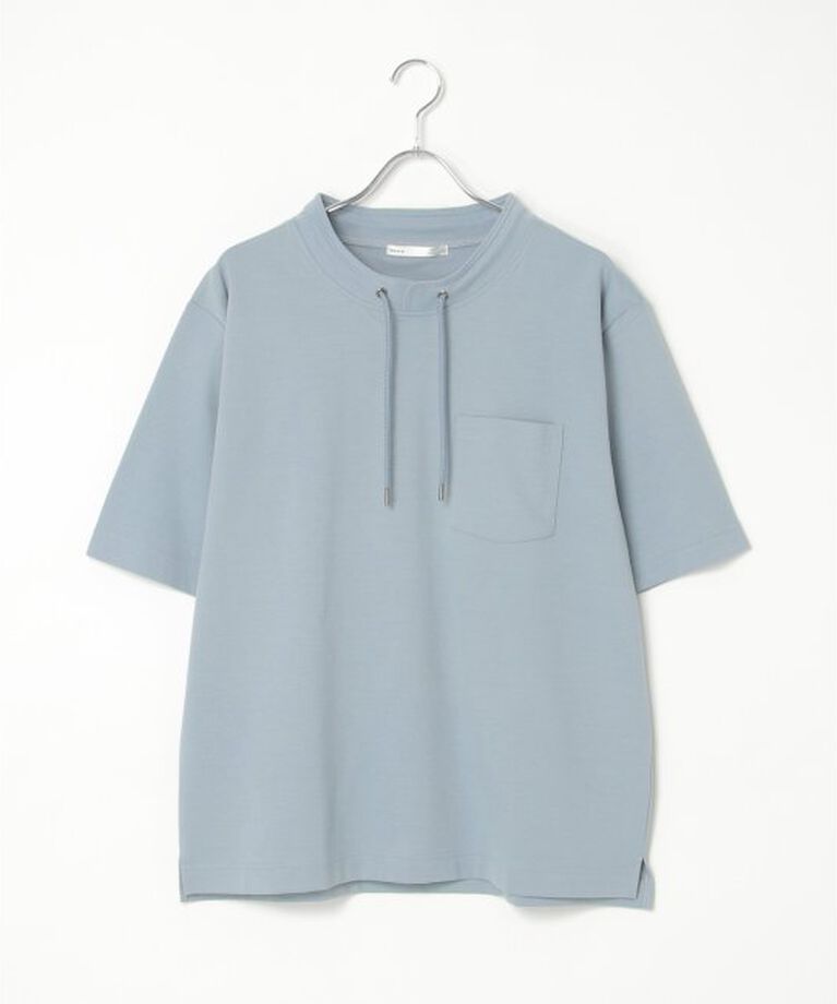 ikka「冷感ルーイカラー5分袖ポケT」|Tシャツ・カットソー|