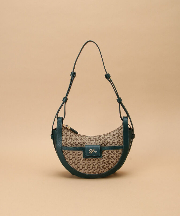 Samantha Thavasa「NEO ST Jacquard サック ド スマイル」|ショルダー・メッセンジャー|ブラウン