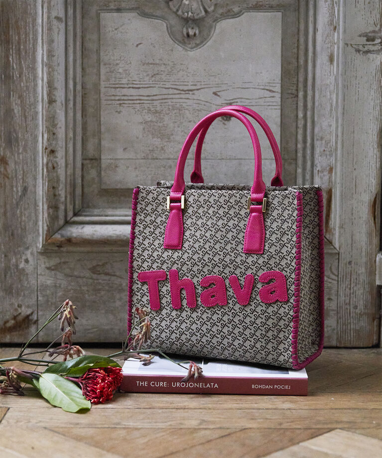 Samantha Thavasa「ST Jacquard サマタバスクエアトートバッグ」|トートバッグ|