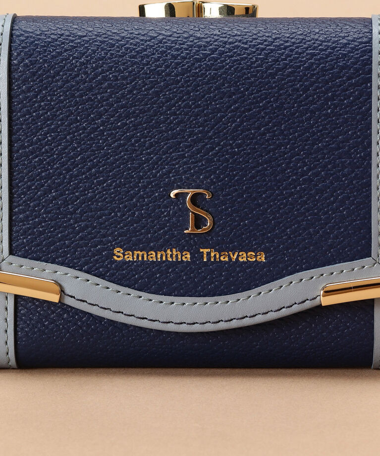 Samantha Thavasa「バイカラーエッジ 三つ折り財布」|財布|