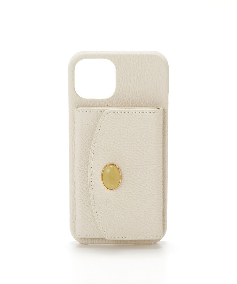 TOPKAPI 「【TOPKAPI】 gemdrops ジェムドロップ  ミニエンボスレザー 天然石 モバイルケース（i phone13) 」|モバイルケース|オフ