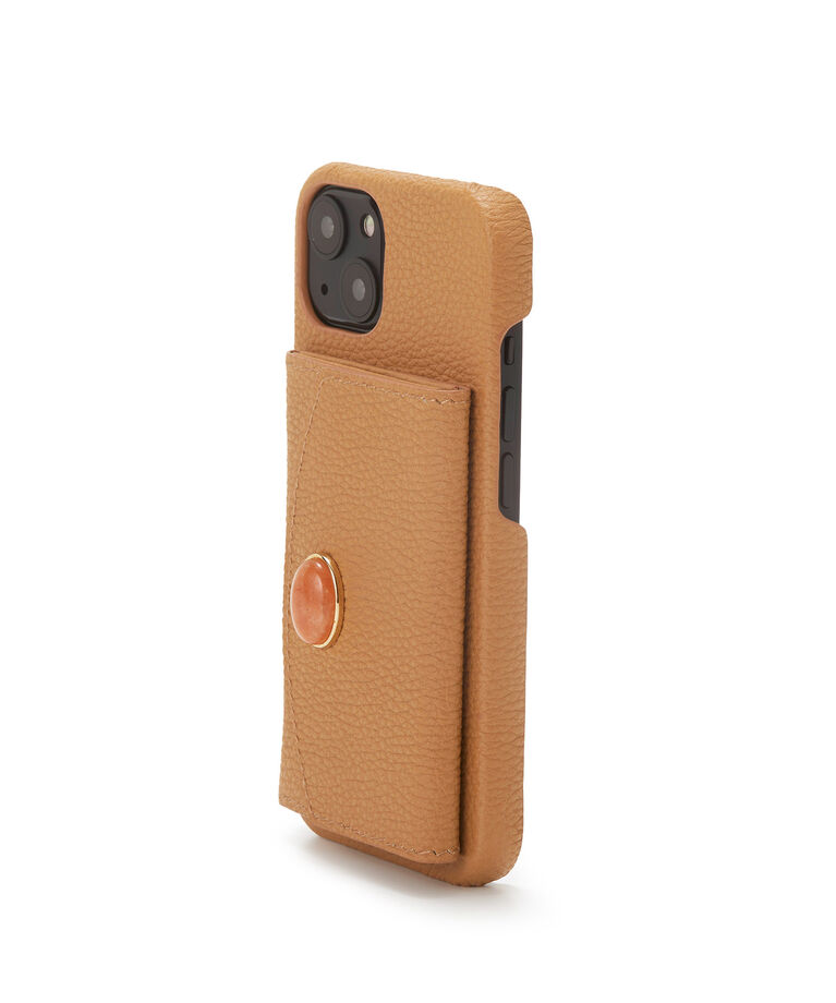 TOPKAPI 「【TOPKAPI】 gemdrops ジェムドロップ  ミニエンボスレザー 天然石 モバイルケース（i phone13) 」|モバイルケース|