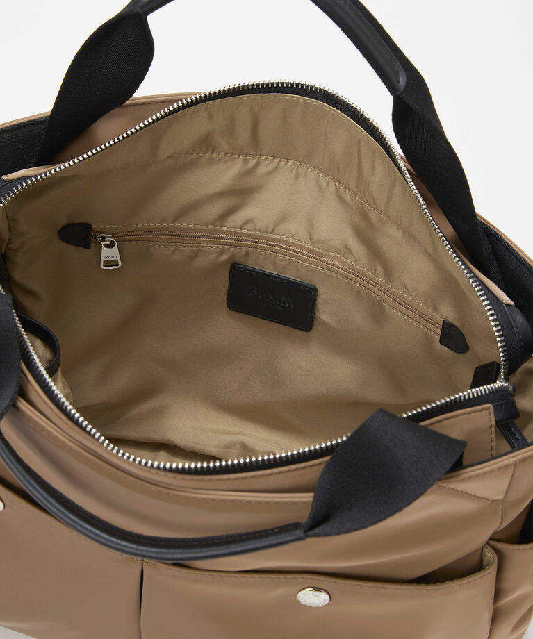 TOPKAPI BREATH「【Breath TOPKAPI】Train 防水ポリエステル ショルダー付き A4 トートバッグ / キャリー対応」|トートバッグ|