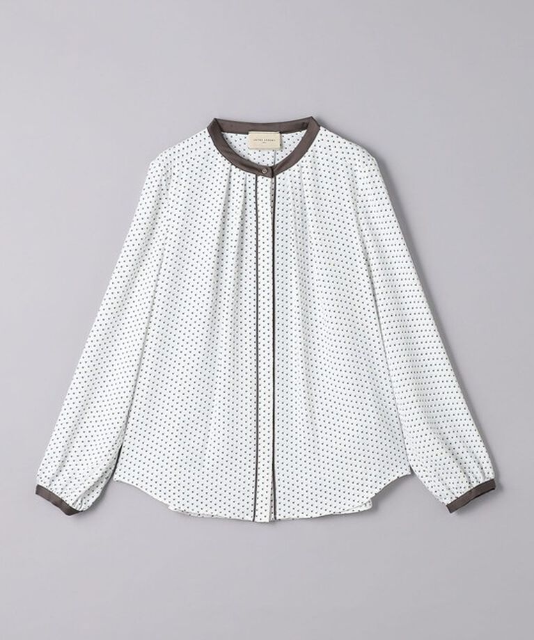 UNITED ARROWS「バイカラー パイピング ブラウス」|シャツ・ブラウス|