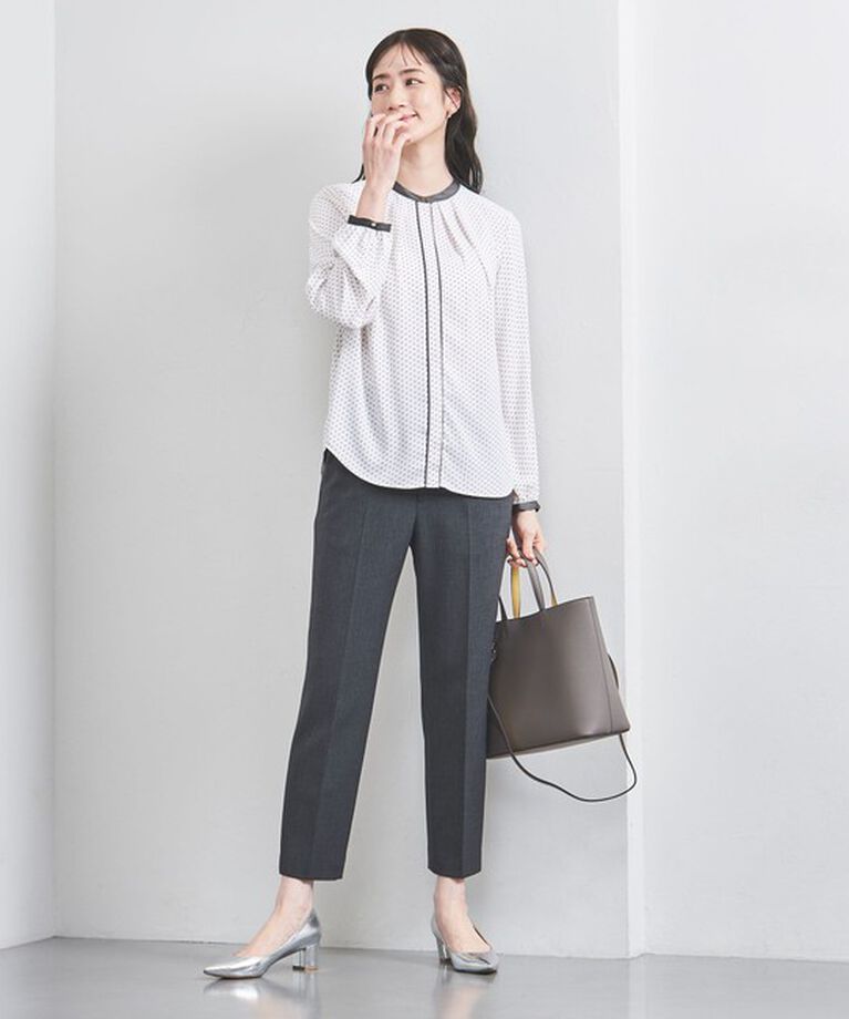 UNITED ARROWS「バイカラー パイピング ブラウス」|シャツ・ブラウス|